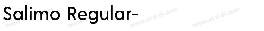 Salimo Regular字体转换